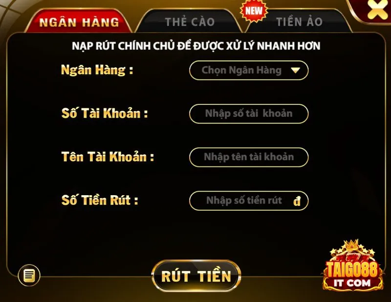 3 bước rút tiền từ go88 về ngân hàng an toàn