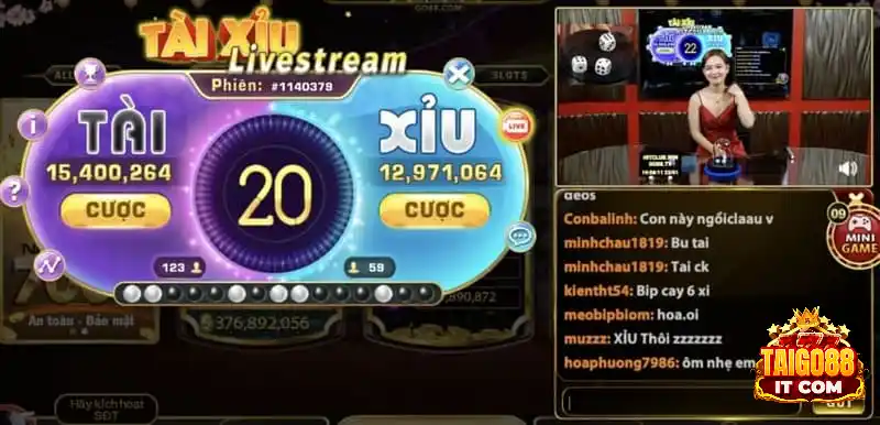 Giới thiệu chung về hình thức tài xỉu livestream go88