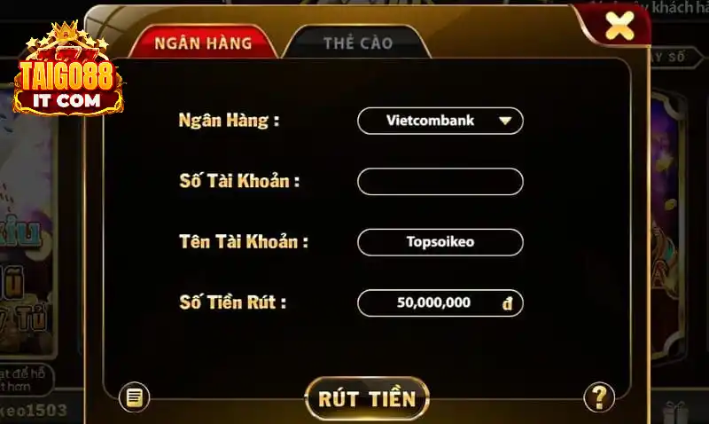 Nhận thưởng sau khi chiến thắng bài Baccarat